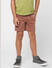 BOYS Brown Low Rise Shorts_406823+1