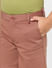 BOYS Brown Low Rise Shorts_406823+4