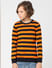 Boys Orange Striped Pullover_406827+1