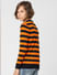 Boys Orange Striped Pullover_406827+4