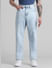 Light Blue Mid Rise Dario Loose Fit Jeans_410703+1