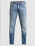 Blue Low Rise Washed Glenn Slim Fit Jeans_410707+7
