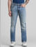 Blue Mid Rise Washed Clark Regular Fit Jeans_410708+1
