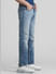 Blue Mid Rise Washed Clark Regular Fit Jeans_410708+2