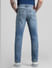 Blue Mid Rise Washed Clark Regular Fit Jeans_410708+3