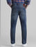 Dark Blue Low Rise Washed Slim Fit Jeans_410717+3