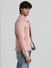 Pink Solid Casual Jacket_410718+3