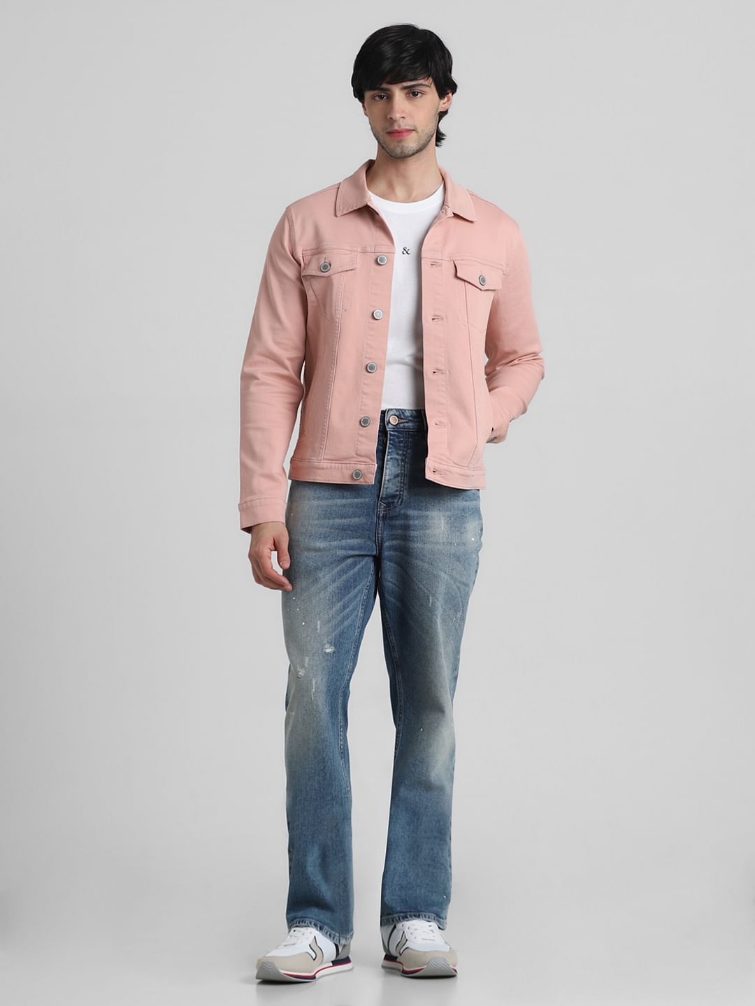 Solid store casual jacket