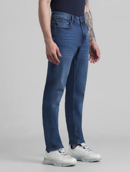 Blue Low Rise Glenn Slim Fit Jeans