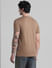 Brown Chest Branding Crew Neck T-shirt_410741+4