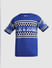Blue Logo Text Knitted T-shirt_410755+7