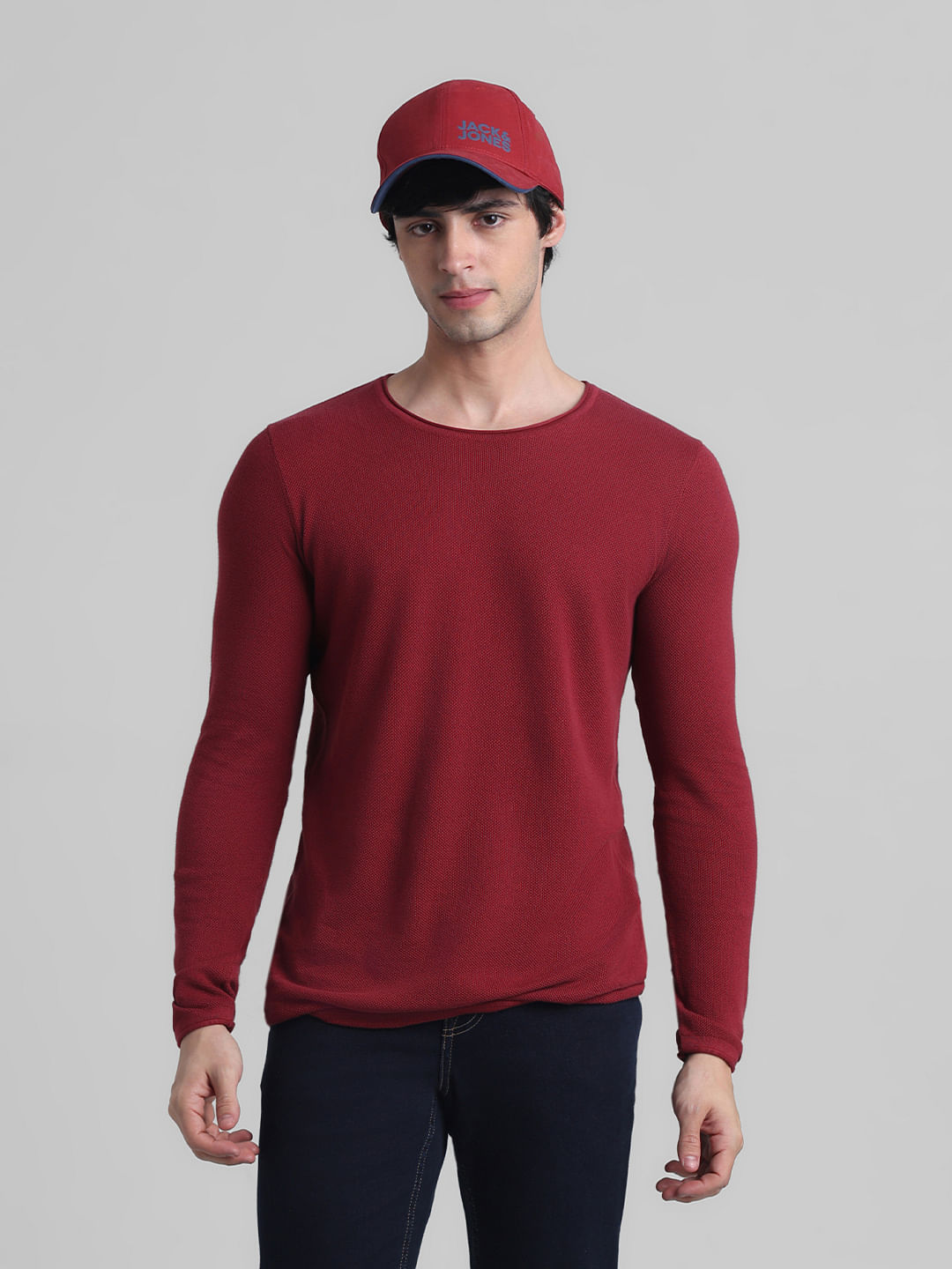 Mens crew cheap neck pullover