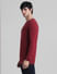 Red Crew Neck Pullover_410758+3