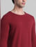 Red Crew Neck Pullover_410758+5