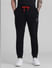 Black Mid Rise Knitted Sweatpants_410761+1