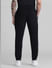 Black Mid Rise Knitted Sweatpants_410761+3
