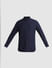 Navy Blue Knitted Full Sleeves Shirt_410763+7