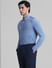 Light Blue Knitted Full Sleeves Shirt_410765+3
