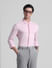Light Pink Knitted Full Sleeves Shirt_410768+1