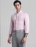 Light Pink Knitted Full Sleeves Shirt_410768+2