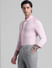 Light Pink Knitted Full Sleeves Shirt_410768+3