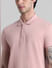 Pink Crew Neck T-shirt_410775+5
