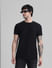 Black Jacquard Cotton T-shirt_410776+1