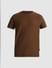 Brown Jacquard Cotton T-shirt_410777+7