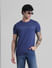 Navy Cotton Oversized T-shirt_410786+1