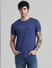 Navy Cotton Oversized T-shirt_410786+2