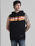 Black Printed Hooded Sweatshirt_410788+2