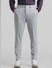 Grey Mid Rise Knitted Trousers_410801+1