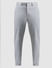 Grey Mid Rise Knitted Trousers_410801+6