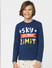 Boys Blue Printed T-shirts & Pyjama Night Suit Set_400312+2