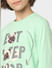 Boys Green Printed T-shirts & Pyjama Night Suit Set_400314+5