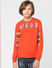 Boys Red Typographic Print Sweatshirt_400319+2