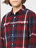 Boys Red Check Full Sleeves Shirt_400332+5