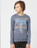 Boys Blue Mickey Graphic Print Sweatshirt_400337+2