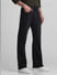 Black High Rise Faded Ray Bootcut Jeans_416416+2