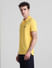 Yellow Cotton Polo T-shirt_416417+3