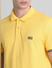 Yellow Cotton Polo T-shirt_416417+5