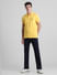 Yellow Cotton Polo T-shirt_416417+6
