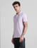 Purple Cotton Polo T-shirt_416418+3