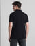 Black Cotton Polo T-shirt_416419+4