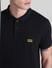 Black Cotton Polo T-shirt_416419+5