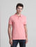Pink Cotton Polo T-shirt_416420+1