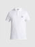 White Cotton Polo T-shirt_416421+7