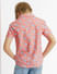 Coral Printed Short Sleeves Shirt_407317+4
