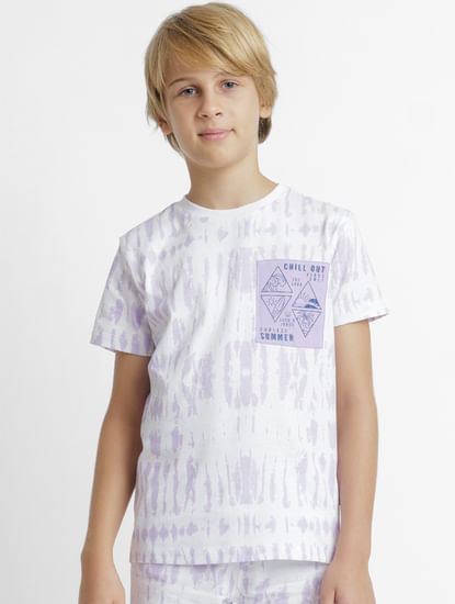 Purple Tie-Dye Co-ord Set T-shirt