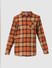 JUNIOR BOYS Orange Check Full Sleeves Shirt_412034+6